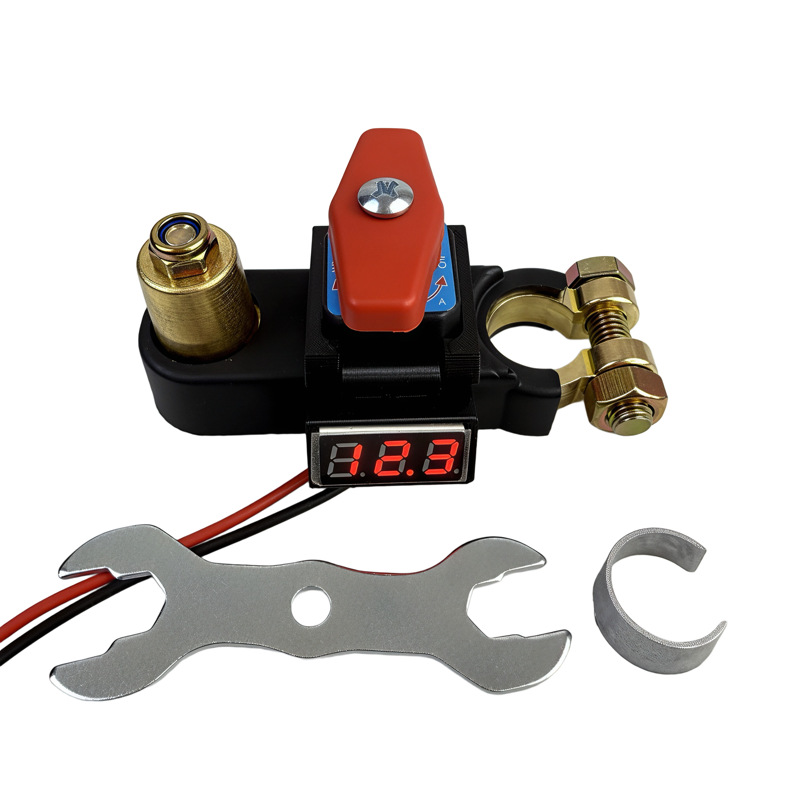 Thickened Pure Copper Car Battery Power-Off Switch, Main Power Switch, Negative Terminal Clip, Anti-Leakage, Whole Vehicle Power-Off Breaker