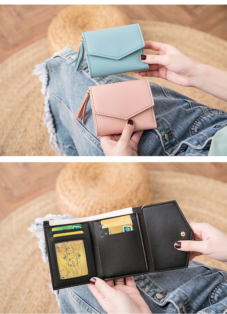 Women's Solid Color Pu Leather Flip Cover Wallets display picture 2