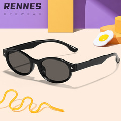 兒童新款Y2K糖果色復古橢圓形小框墨鏡潮流時尚百搭近視框架眼鏡