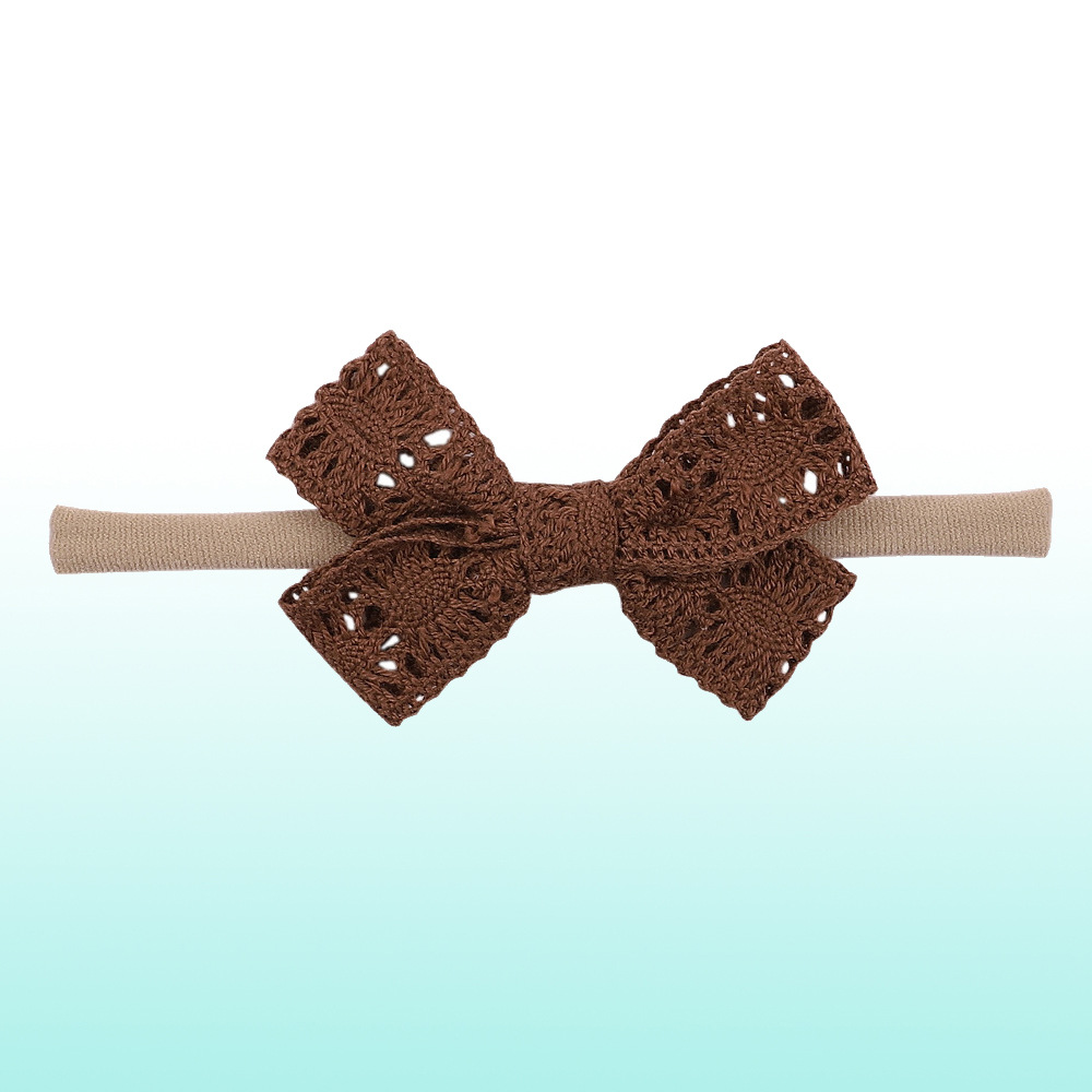 Children's Retro Bow Nylon Headband Hair Accessories display picture 3