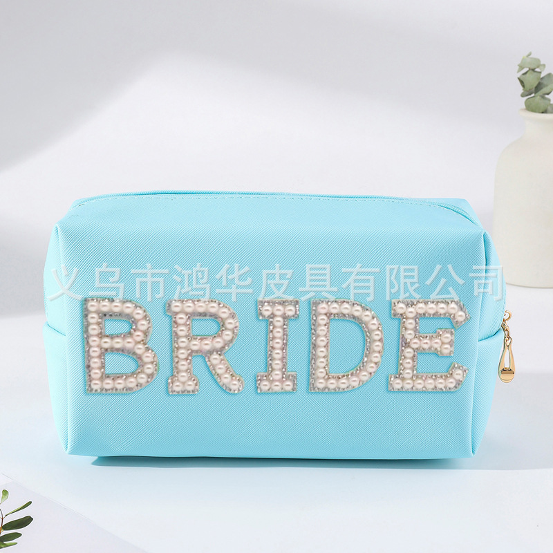 Amazon nuevo portátil carta perla bolsa de cosméticos gran marca de moda de alta apariencia de maquillaje bolsa de almacenamiento al por mayor