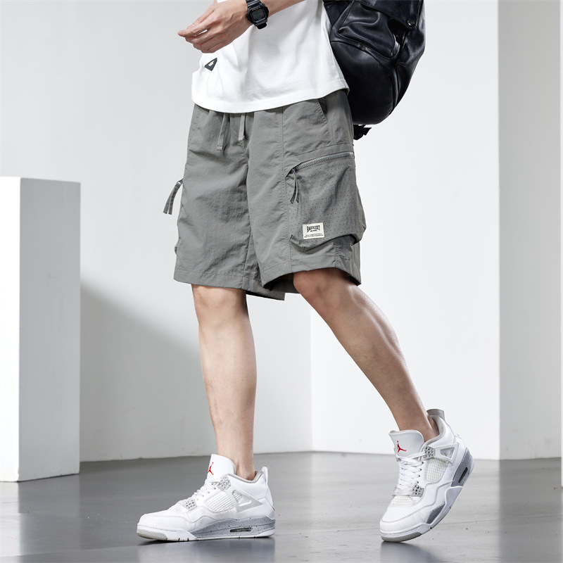 American Style Retro Large Pocket Waterproof Shorts Outdoor Loose Functional Ice Silk Thin Mountain Work Pants Summer American Style Retro Large Pocket Waterproof Shorts Outdoor Loose Functional Ice Silk Thin Mountain Work Pants Summer
