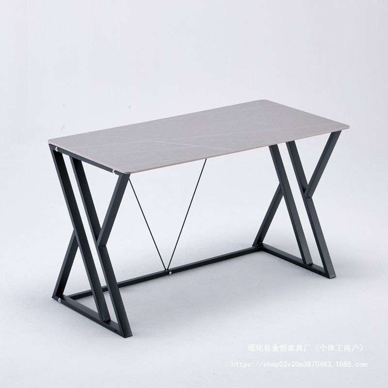 Modern Simple Slate Dining Table Home Rectangular Dining Table E-Sports Table Computer Game Table Home Desktop Computer Table