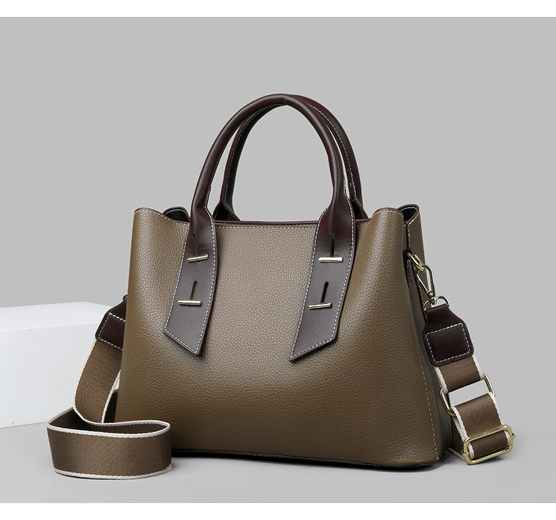 Women's Handle Bag Messenger Bag Wide Strap Stylish Commuter Bag_voghion.com