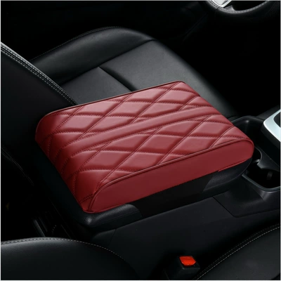 cotton elbow support pad, Armrest box pad - wine-red