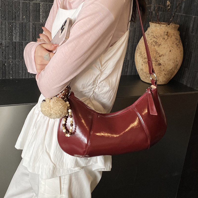 Bolso de textura de mujer 2026 nueva primavera retro bolso de corn bolso de nicho bolso de bolsas diarias de viajes