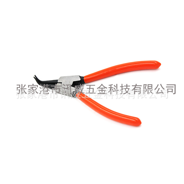 7寸卡簧钳弯头(轴式)