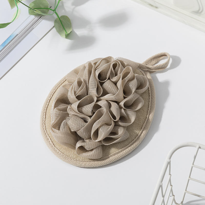 Toalla de baño simple de estilo japonés Toalla de baño lisa Bola de baño de espuma suave Baño Frotar Guantes de baño al por mayor