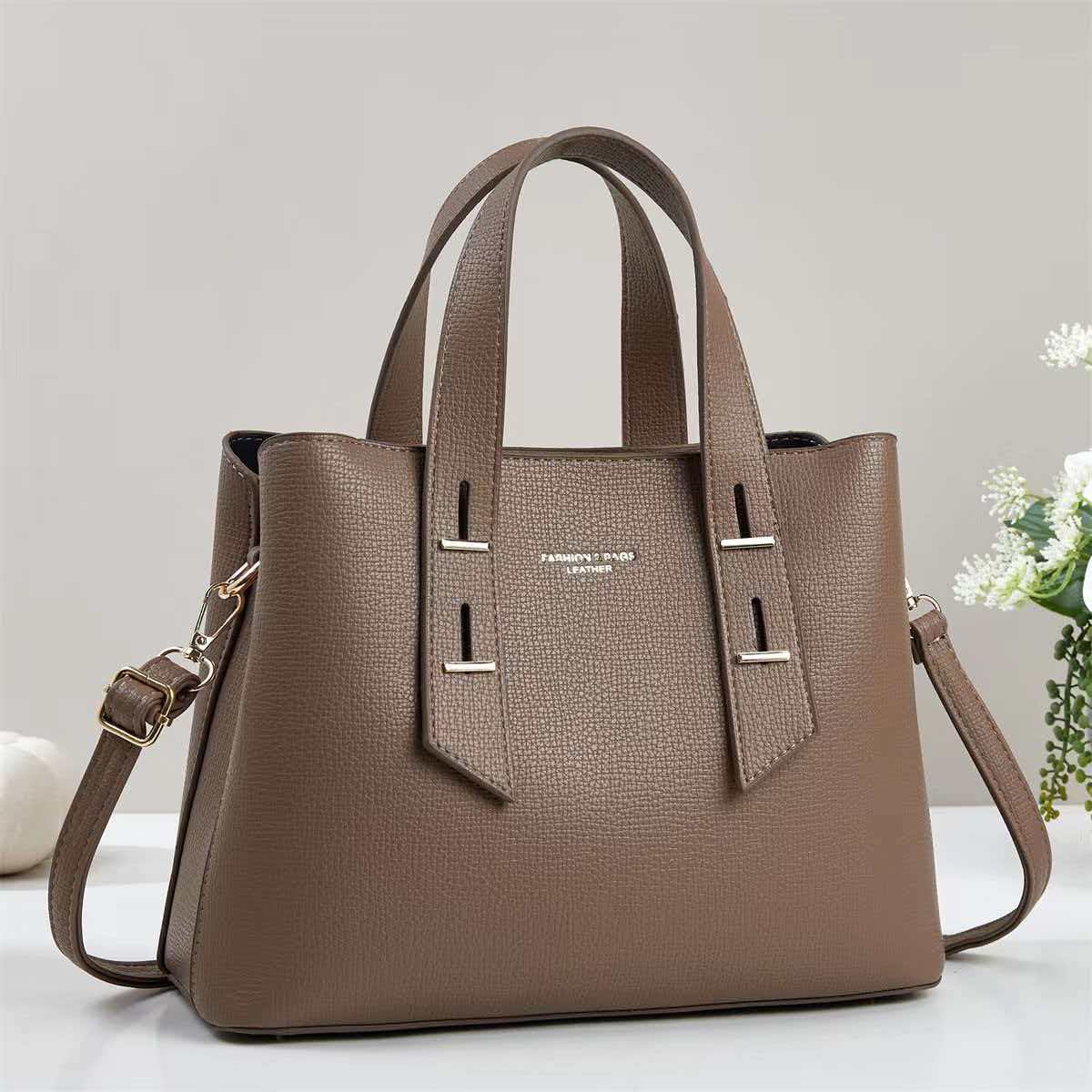 Bolsas de mano de damas de gran capacidad de color sólido bolsas de hombro de moda casuales de todos los días bolsas de mochila transfronterizas