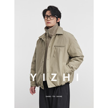 亦止『枕星』90白鸭绒羽绒服男冬季2025新款加厚保暖翻领宽松外套