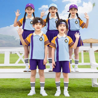 幼儿园园服春秋装小学生校服套装运动会棒球服班服夏季短袖学院风