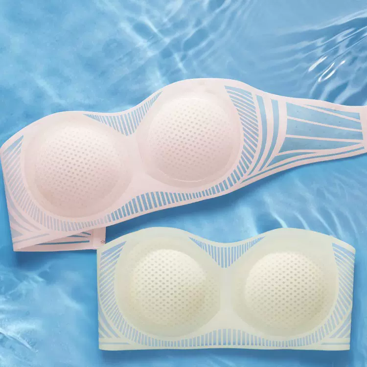 东南亚跨境越南无肩带内衣女小胸聚拢防滑隐形无痕抹胸文胸罩bra