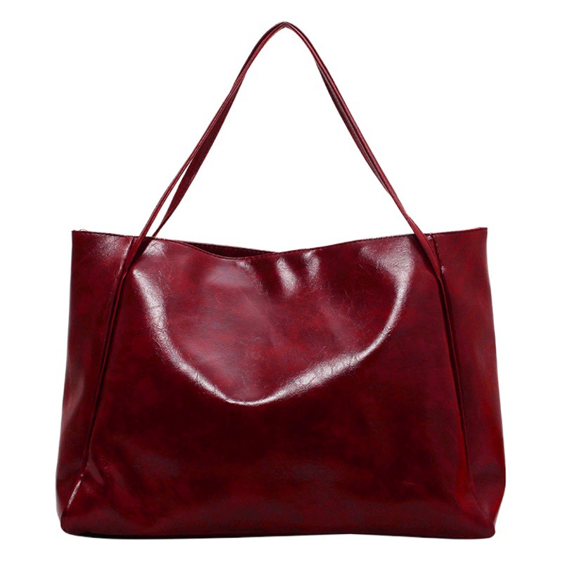 2025 новая корейская сумка для женщин, новая большая сумка, ретро-дизайн, универсальная повседневная сумка через плечо