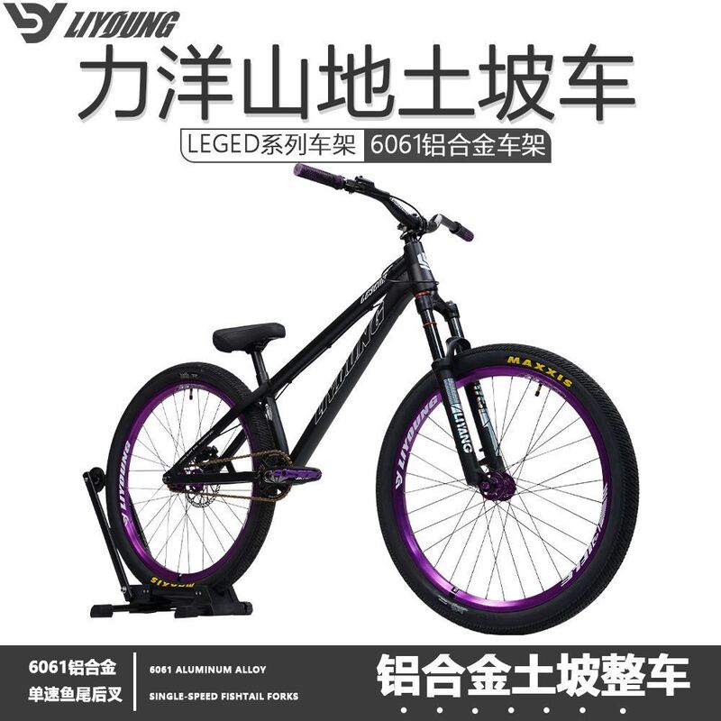 Liyoung Dj Model Dirt Bike Mountain Bike Complete Set Off-Road Single Speed 26inch Youth Bicycle Liyoung Dj Model Dirt Bike Mountain Bike Complete Set Off-Road Single Speed 26inch Youth Bicycle