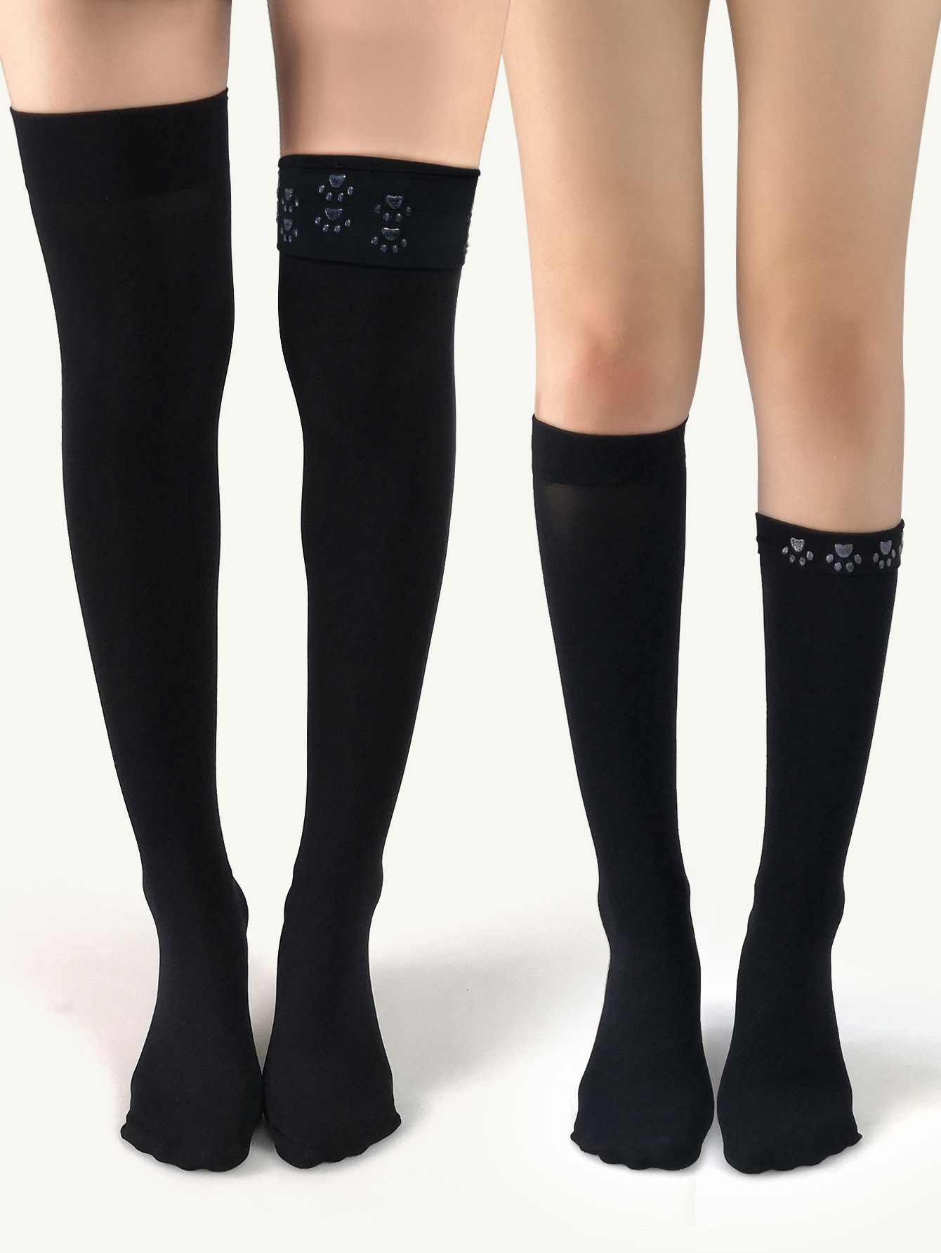 Universal Silicone Mid High-tube Velvet Calf Thigh Socks display picture 2