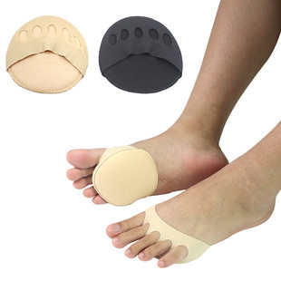 Five-Toe Sponge Forefoot Pad High-Heeled Shoe Pad Anti-Pain Palm Pad Protective Cover Anti-Slip Thickeneded Anti-Wear Half-Size Pad Women's Insole