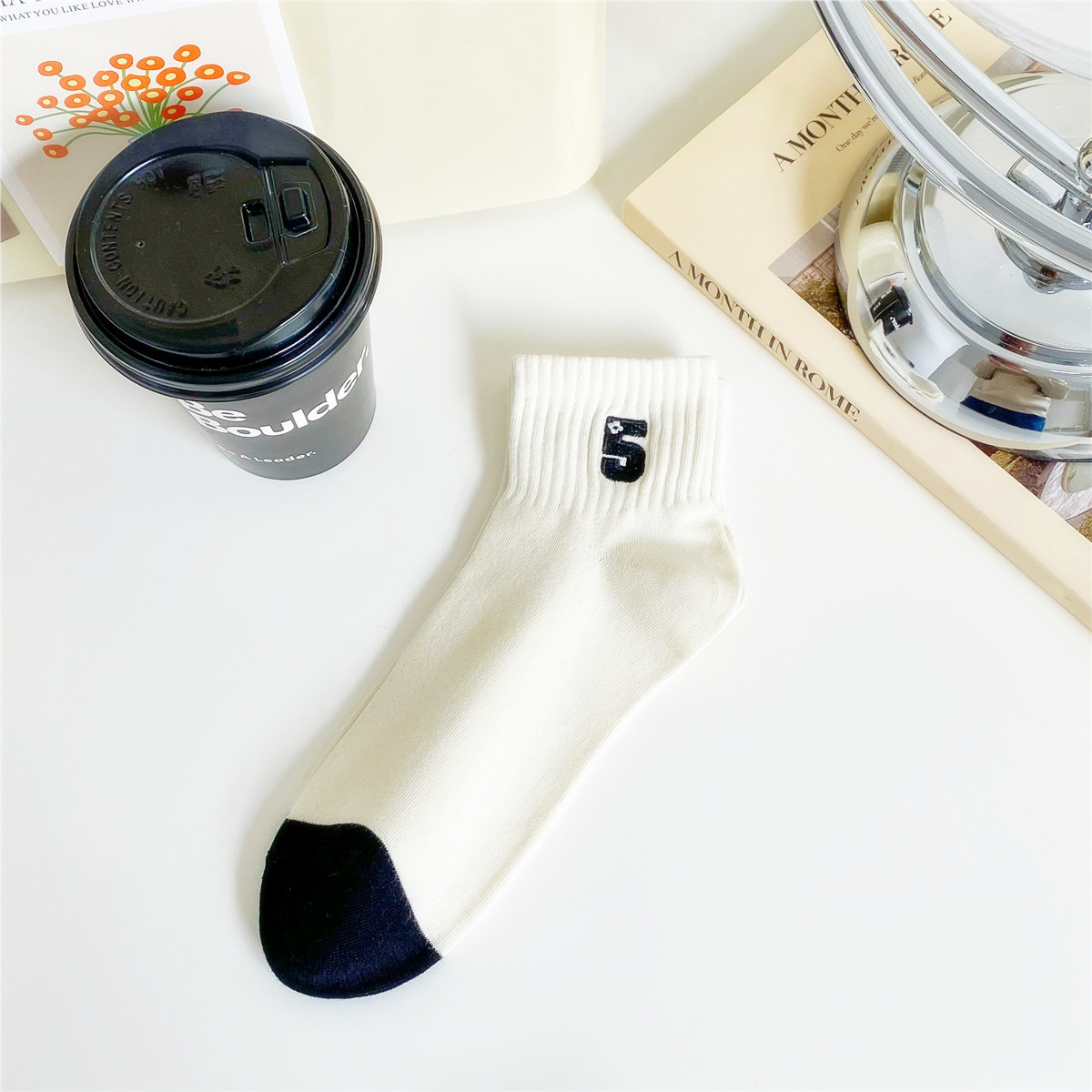 Calcetines de la serie 5 del alfabeto femenino 5