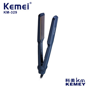 Kemei Splint Kemei Fast Heating Constant Temperature Perm Pottery Aluminum Coating Export Wholesale Km-329 Curling Iron Hair Straightener