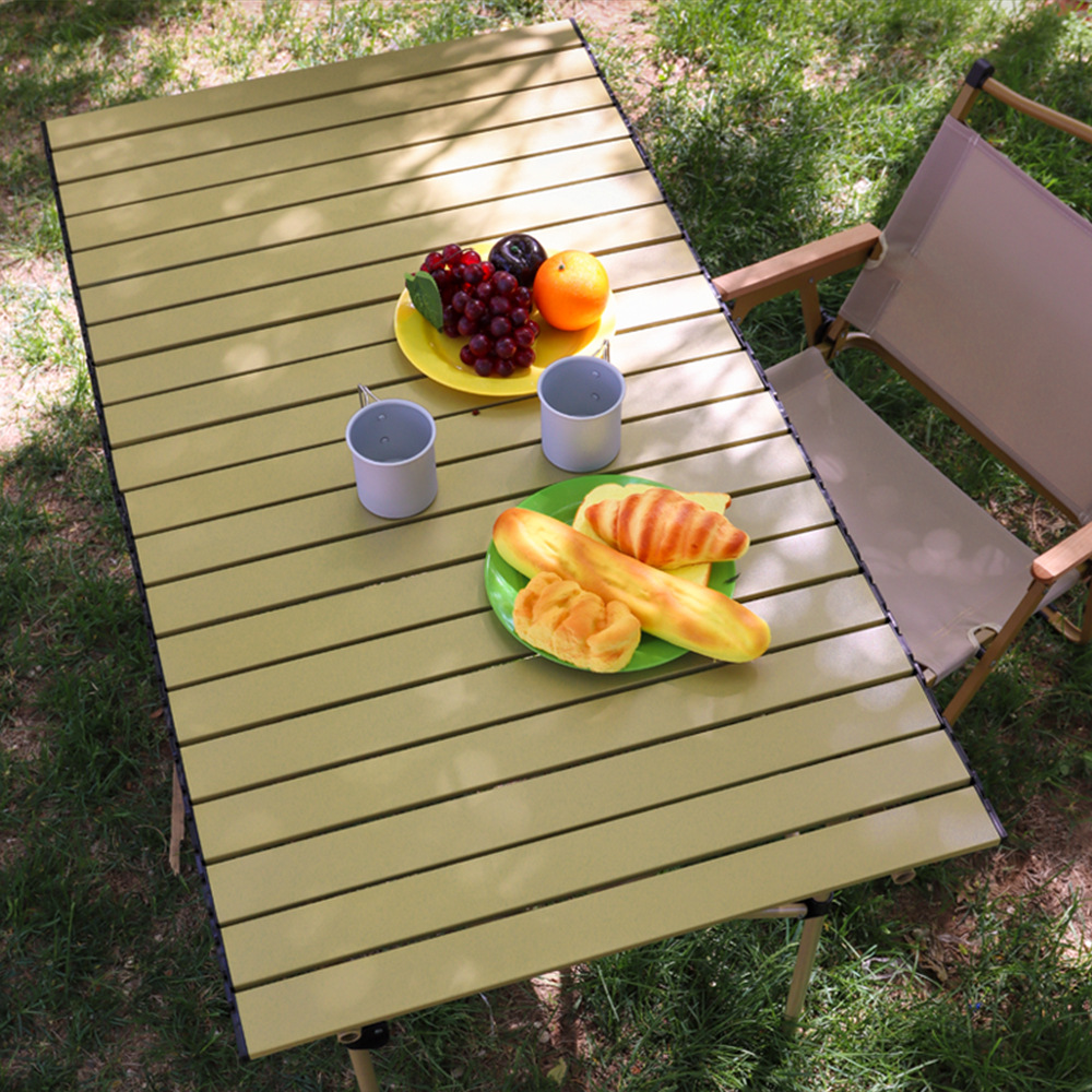 2023新款户外折叠桌子蛋卷桌露营野餐用品野餐桌椅便携式桌子装备