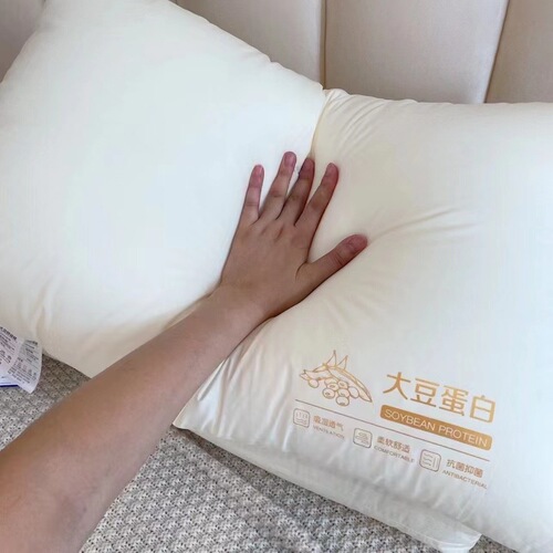 60 count cotton soybean pillow pure cotton hotel pillow core neck pillow single pillow high-end gift pillow live delivery
