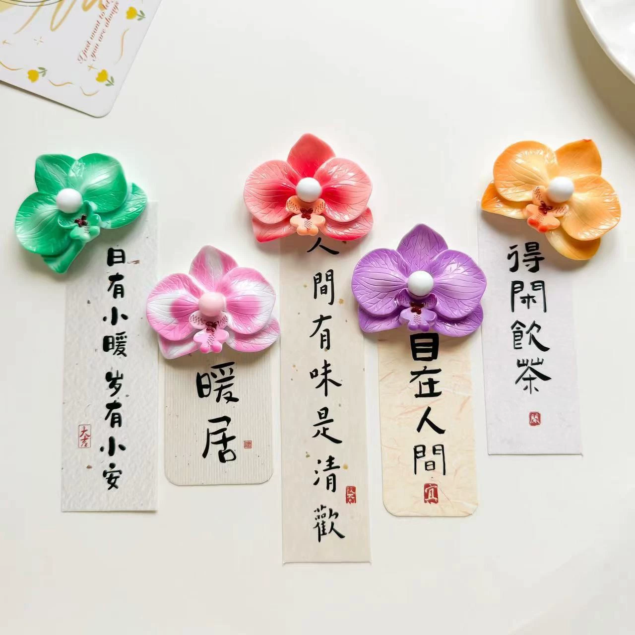 Творческая свежая пасторальная цветочная наклейка на холодильник персиковый цветок магнит белая доска мультфильм магнитная наклейка фиксированная доска объявлений фото