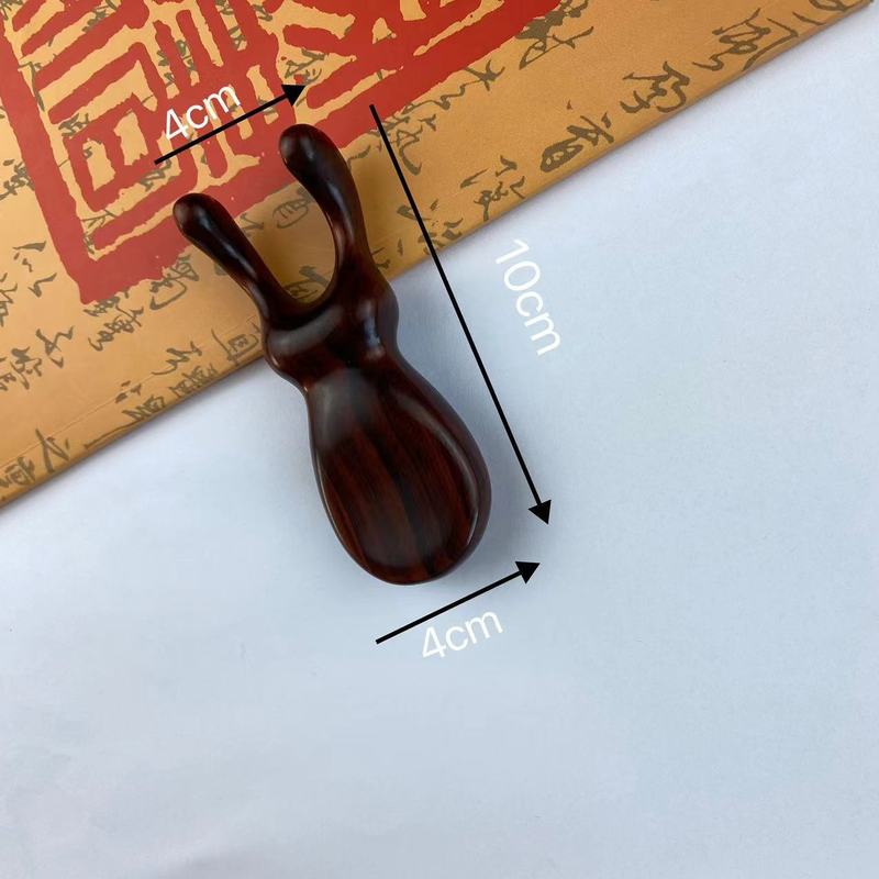 【緑檀木】カエルの目のマッサージ櫛の鼻筋の目の周りの顔の足は頭皮の経絡を通して通用します。|undefined