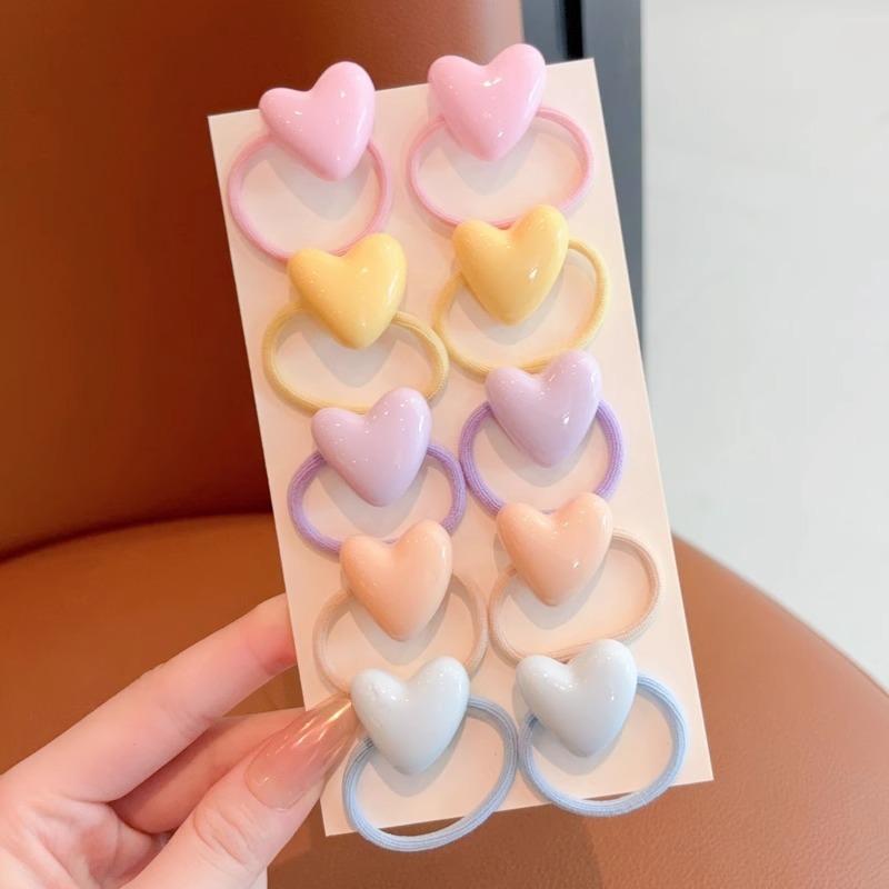 Cuerda para el cabello de color caramelo de dopamina, sentido avanzado femenino, cuerda para el cabello de dibujos animados de todo fósforo, cuerda para el cabello sin costuras, banda de goma para niños lindos