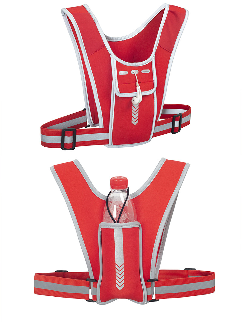 Retroreflective vest for men and women, climbing tape, teapot for gym, travel backpack, sports mobile phone, chest bag, for running 5
