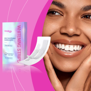 Oralhoe Teeth Cleaning Strips Gentle Stain Removal Strips Clean Teeth Dirt and Improve Teeth Brightness