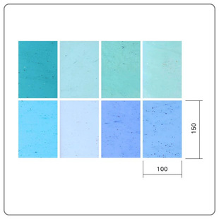 COE90 hot melt glass 8 pieces of blue hot melt DIY handmade high temperature microwave furnace art glass
