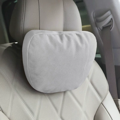Cushion, Headrest - perforated-gentleman-gray-neck-pillow-biological-velvet