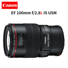 佳能EF 100mm f2.8L IS USM 红圈新百微红圈适用微距镜头单反相机