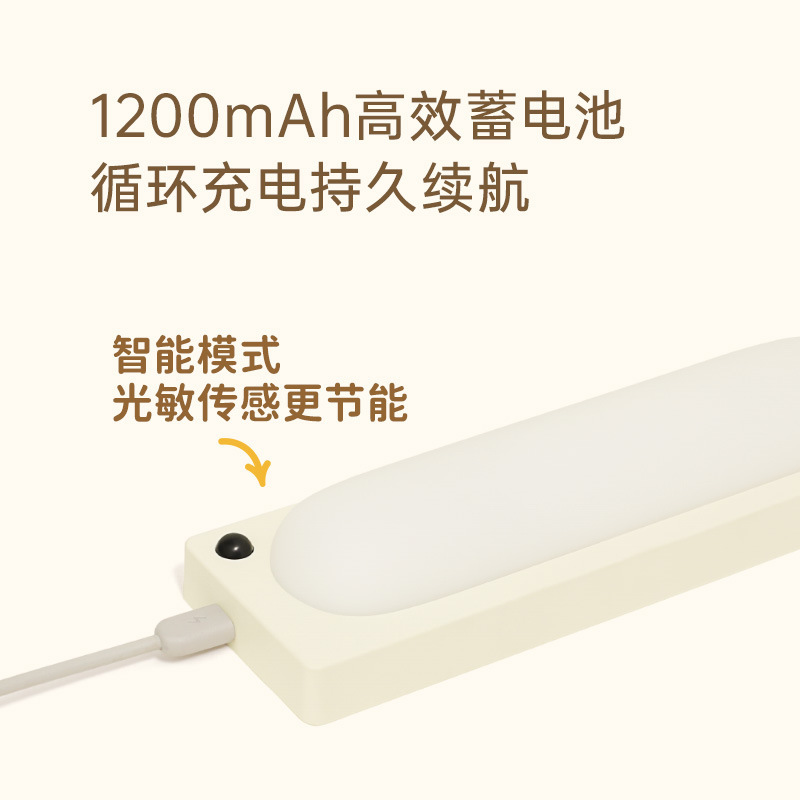 両用無線感応ナイトライト充電式寝室落日自動点灯人体感応ライトバーledナイトライト充電|undefined