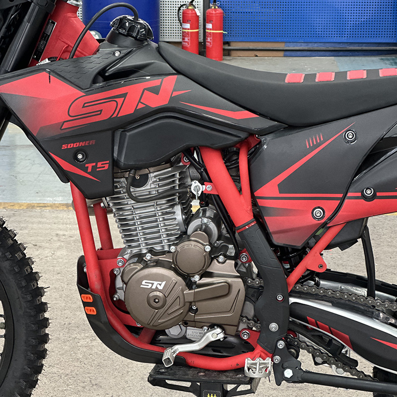 Stn Stoner T5/Yb300H Racing Two-Wheeled Mountain Off-Road Motorcycle, Small Steel-Bore High-Performance Dirt Bike for Forest Trails