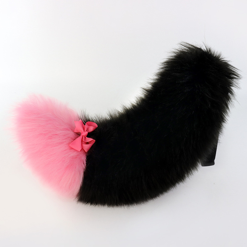 ハロウィーンの手作り獣の尾のぬいぐるみのふわふわした尾の多色のシミュレーション犬の尾Lolitaキツネの漫画の装飾|undefined