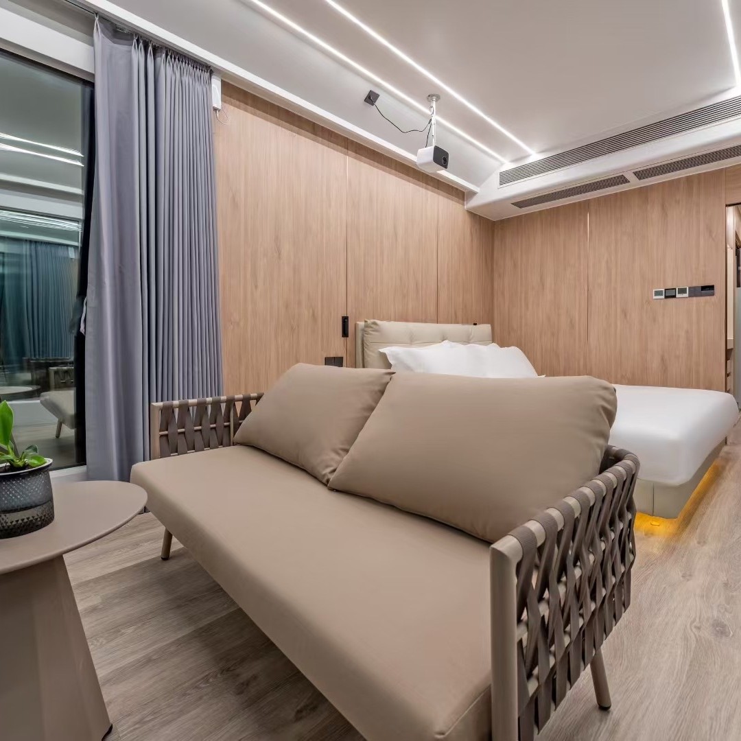 Cápsula espacial modular, casa móvil, alojamiento residencial, turismo, sala de sol, casa inteligente, contenedor, cápsula de manzana, precio de fábrica