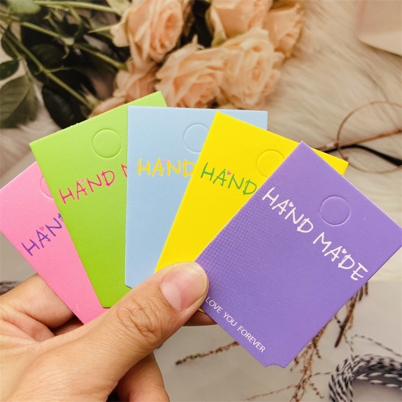 Colorful hademede card paper~ Children and adults sweet hair clips, hair ropes, paper headbands, card hair accessories bag
