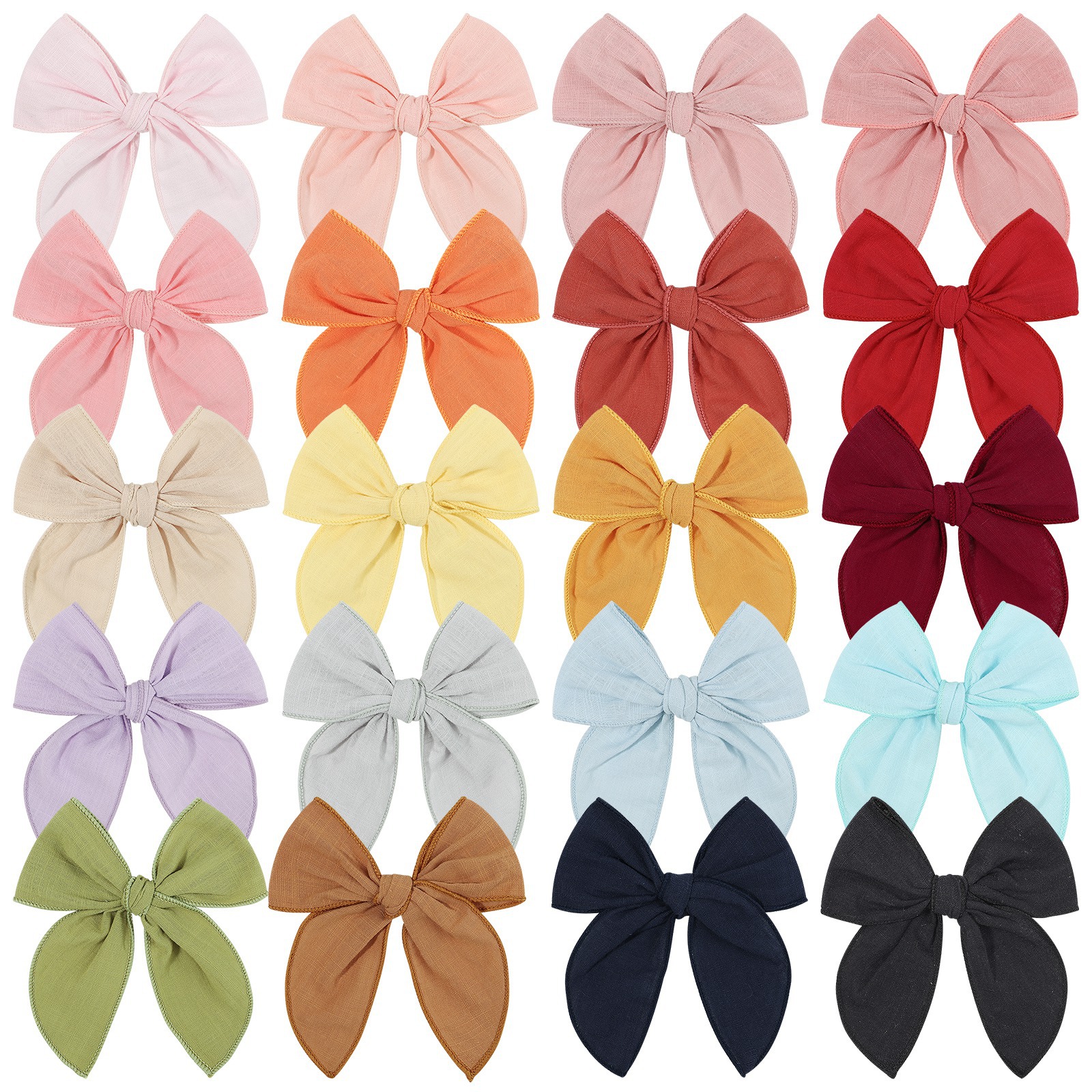 Amazon Hot Sale 4.5 Inch Bow Girl Side Clip Pontail Clip Baby Hair Accessories Children Hair Accessories 2832