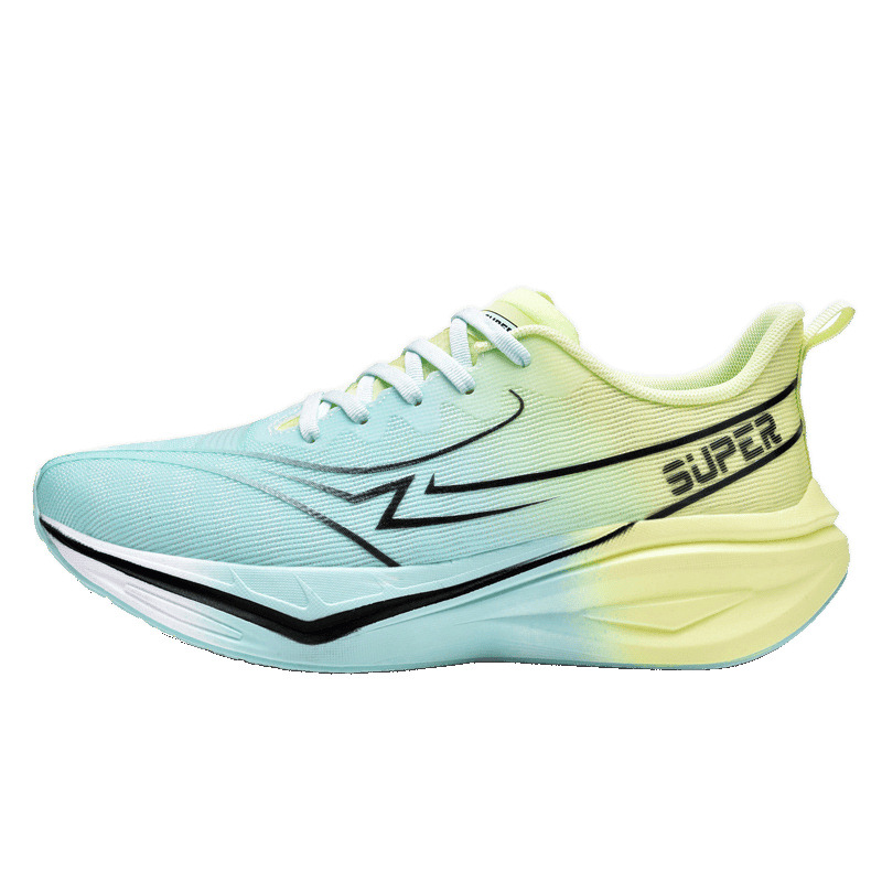 National Trendy Adolescente Realmente Explosión Suela blanda Calzado deportivo de aumento de altura Calzado para correr con tabla de carbono de rebote y amortiguador ultraligero de todo fósforo para hombre