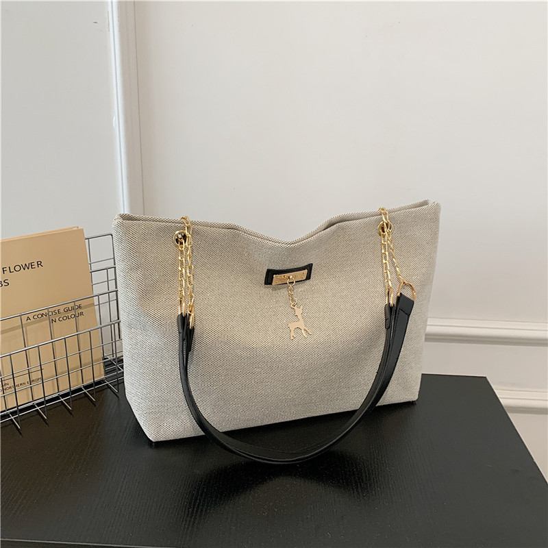 Bolso de gran capacidad 2024 nuevo bolso de mujer de moda de viaje retro cadena bolso de hombro portátil bolso de mano casual