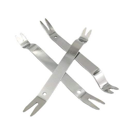 Thickened stainless steel car audio installation tool, car door panel removal rubber clip buckle long lever screwdriver