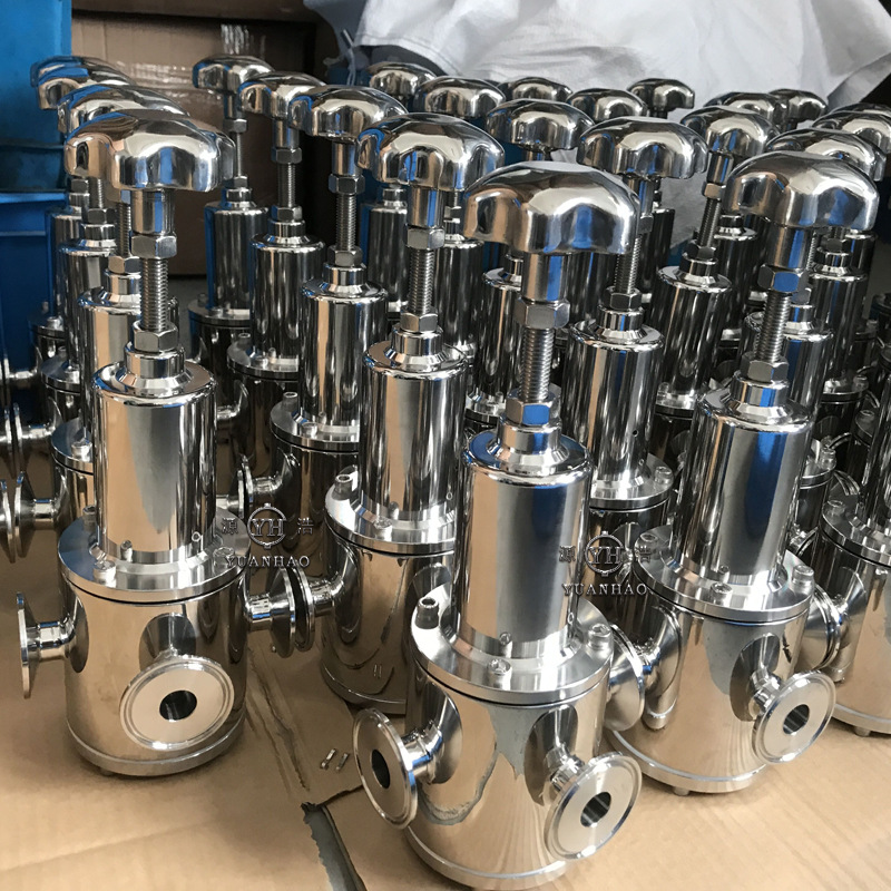 316L卫生级调压阀 快装调节YH-81X-10P气体管道卡式减压阀