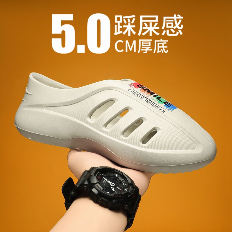 En nombre del cabello, zapatos con agujeros para hombres, verano 2025, nuevas sandalias de conducción EVA, zapatos deportivos de playa para hombres