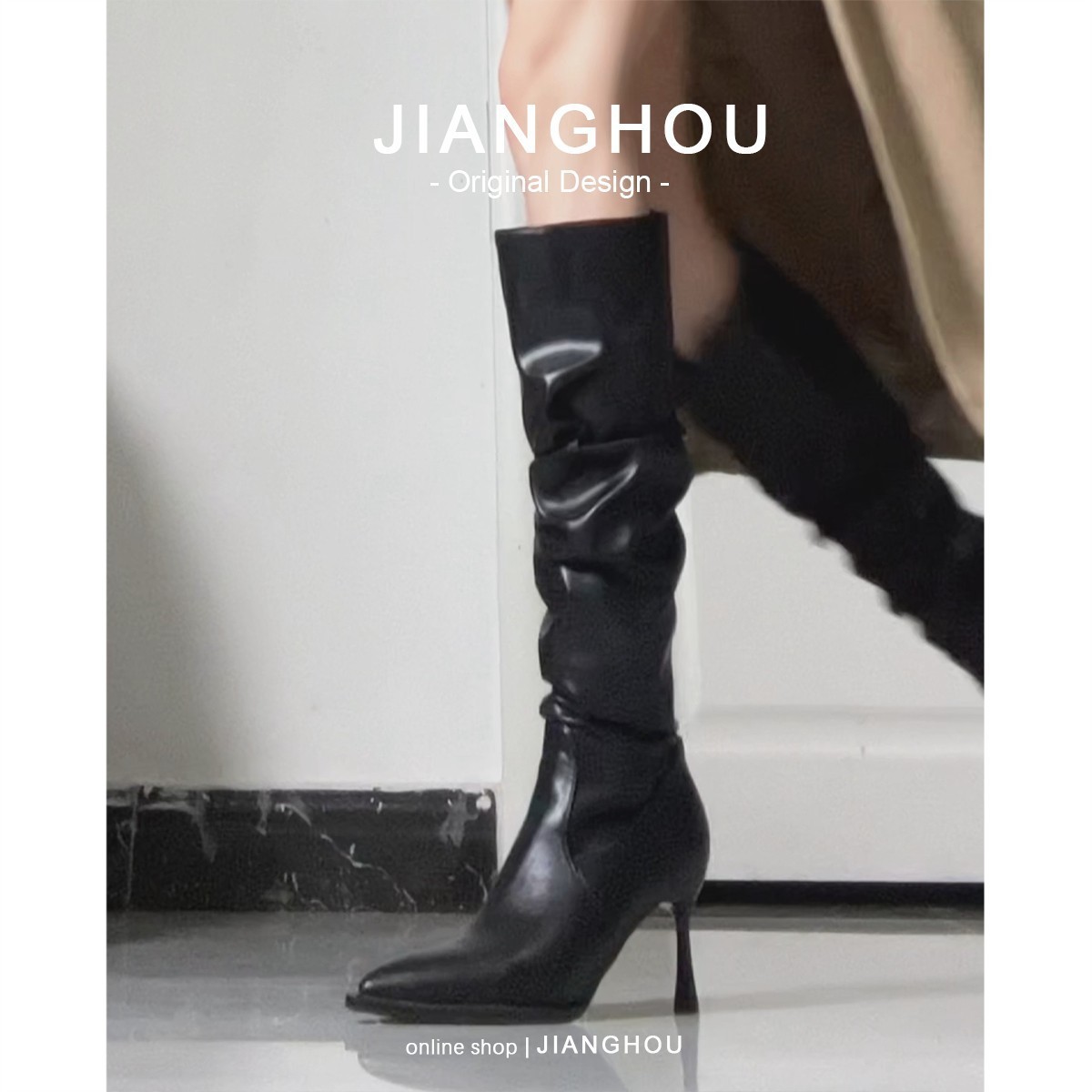 Demi-season stiletto heels