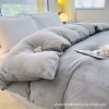 Elegant gray [single piece of quilt cover does not fade and does not shed velvet]