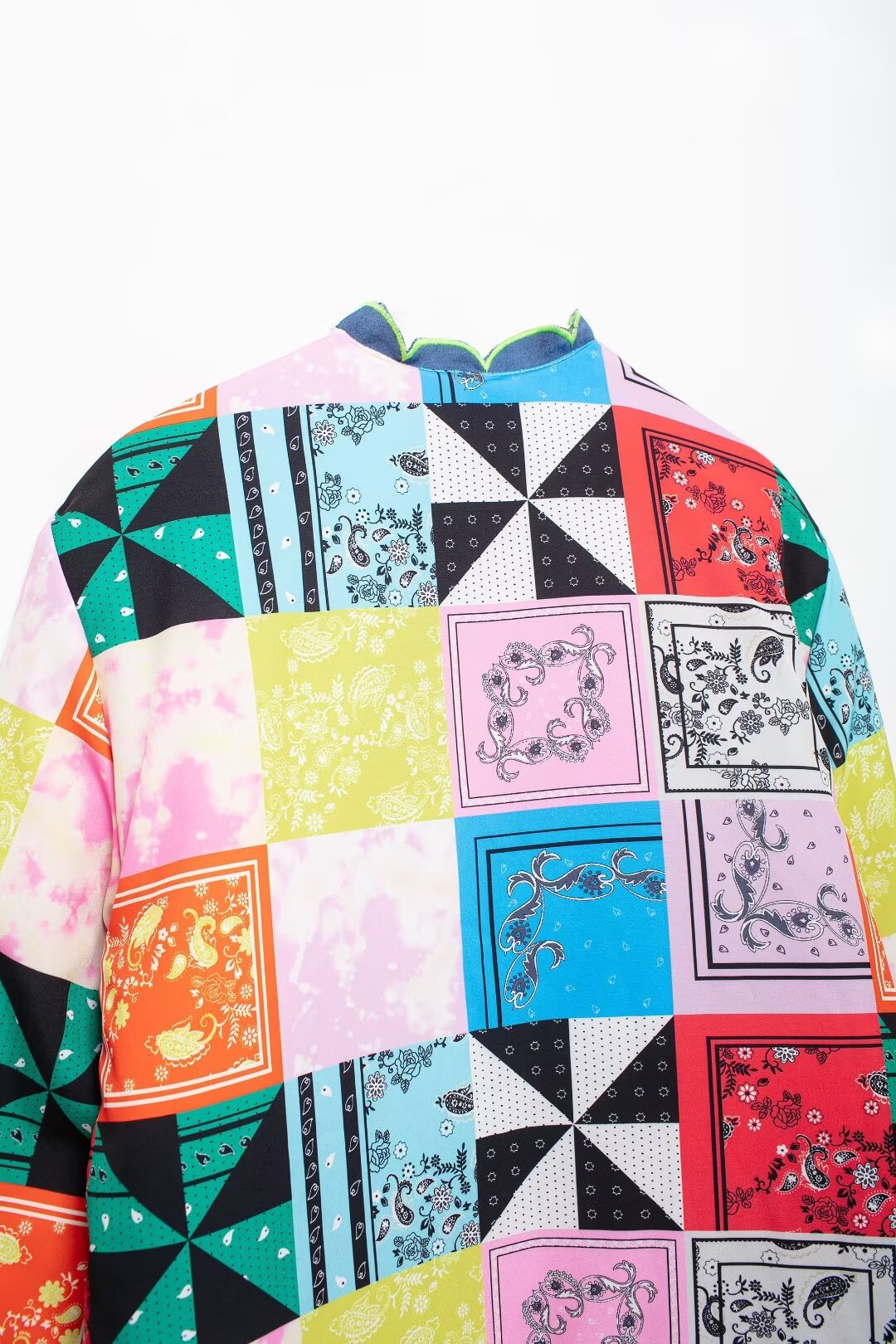 Women's clothing 2024 autumn/winter new street fashion top printed cotton jacket_voghion.com