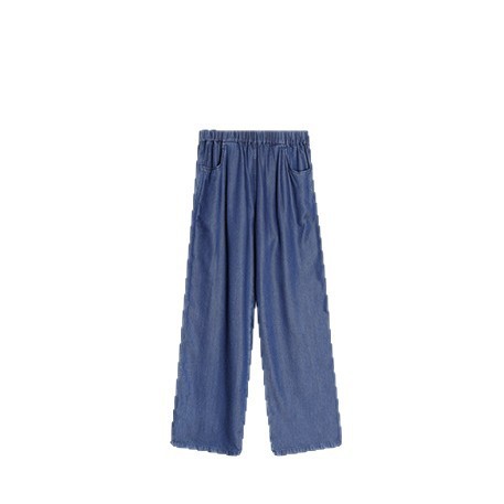 汉麻莱赛尔裤九分直筒裤休闲裤夏季宽松SL50487|undefined