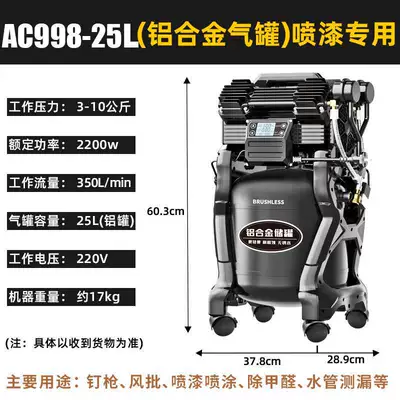 Compressor Air Pump Small | Hava kompressorları - tiecheng-direct-operationpermanent-magnet-brushless-motor-998-25-aluminum-can-spraying