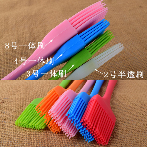 Thickened all-in-one transparent silicone brush barbecue brush cake baking milk oil sauce brush sweep silicone brush