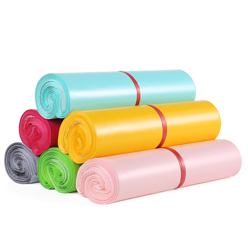 New Material Low-Pressure Express Delivery Bags, Colorful Self-Adhesive Waterproof Bags, Large-Sized Logistics E-Commerce Clothing-Specific Packing Bags Wholesale